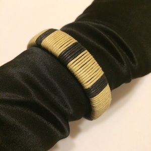 $7/2+ Waxed Cord & Leather Bracelet Snap Closure